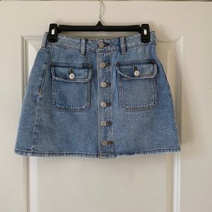 Pacsun Light Wash Denim Skirt
